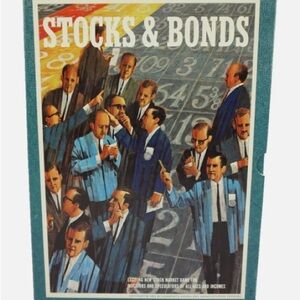 Vintage Stocks and Bonds Board Game 3M Bookshelf Copyright 1964